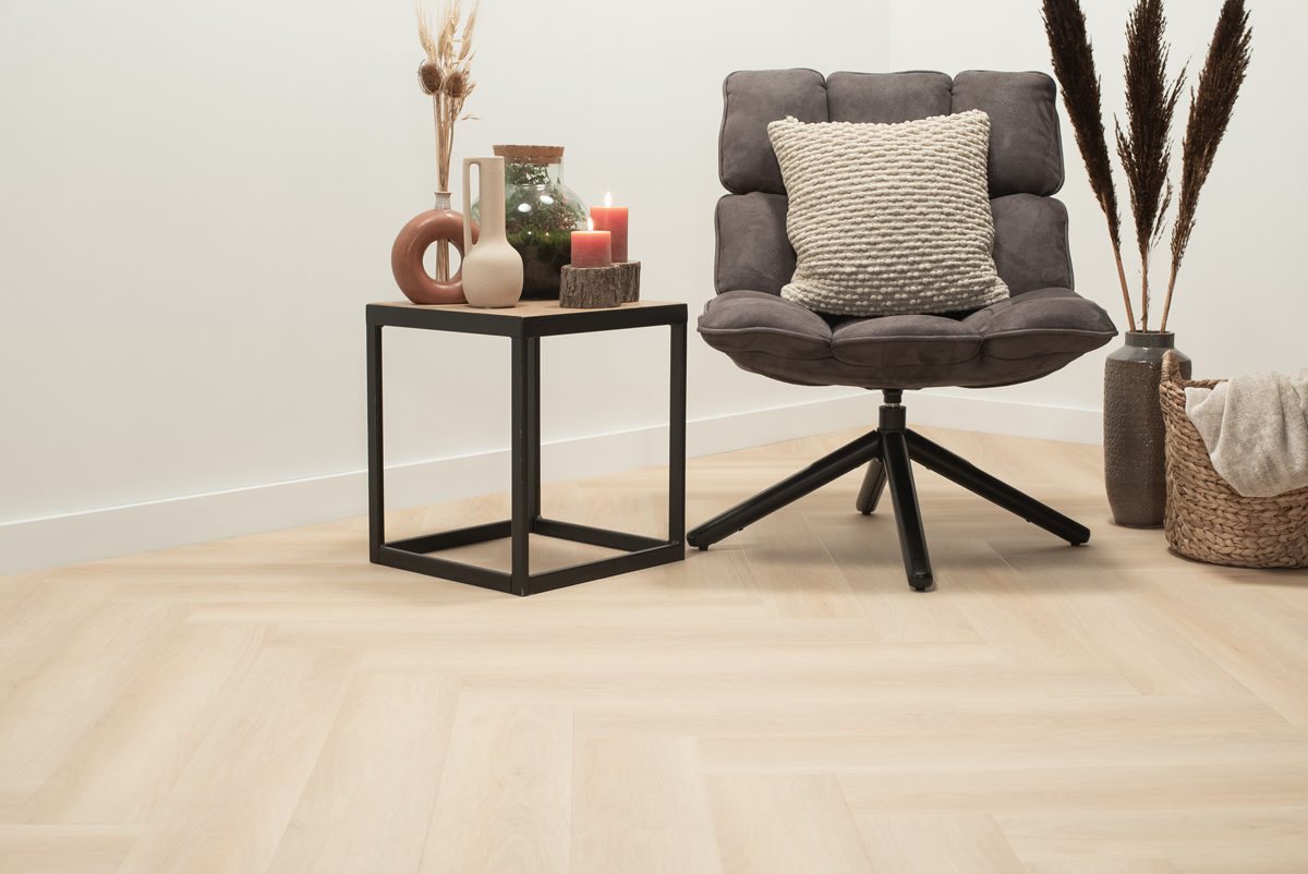 Floer Walvisgraat PVC – Balein Beige