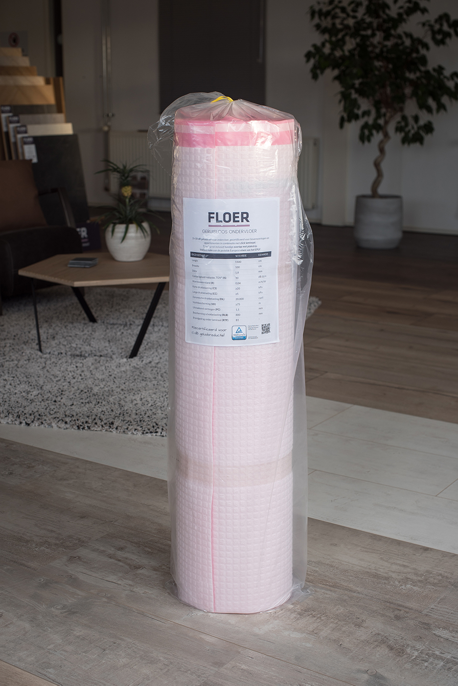 Geruisloos Ondervloer – 10 DB Geluidsreductie (TÜV gecertificeerd)