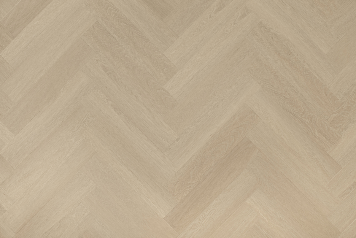 Floer Visgraat PVC vloer Beige Eiken product topdown 1