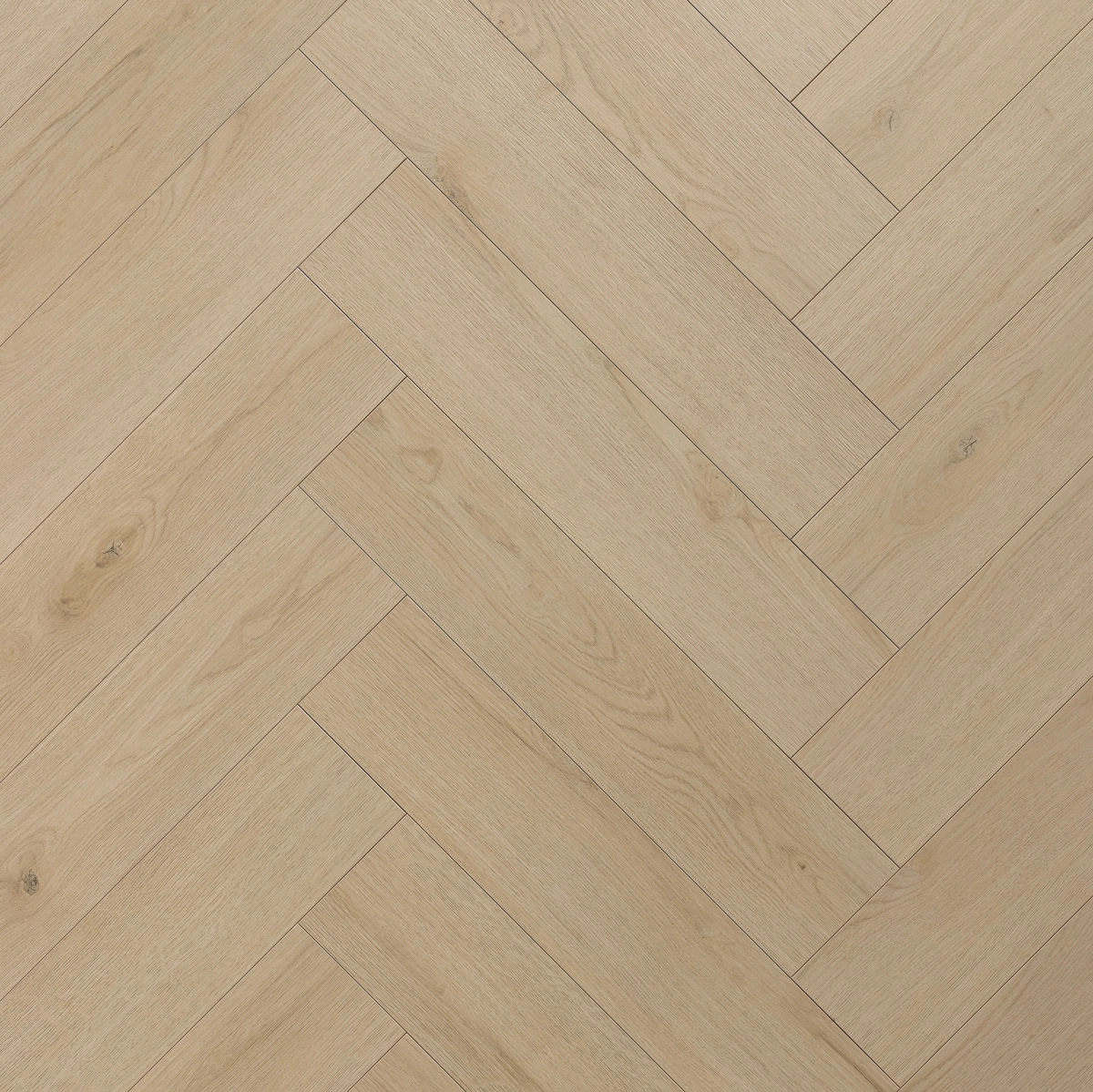 Floer Hybride Laminaat Visgraat Cremewit Eiken topdown