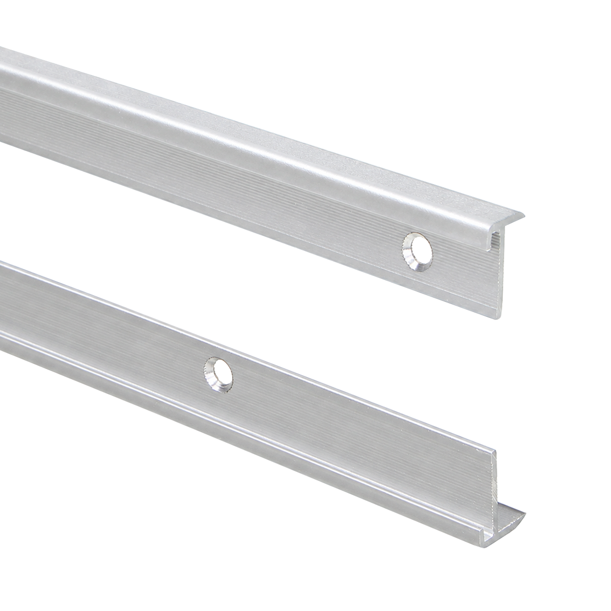 Trapneusprofiel PVC 2-delig verstelbaar 14x19mm zilver 3m