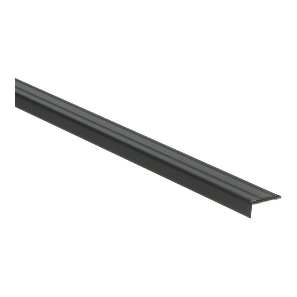 Hoeklijnprofiel zelfklevend 10x24,5mm zwart 1m