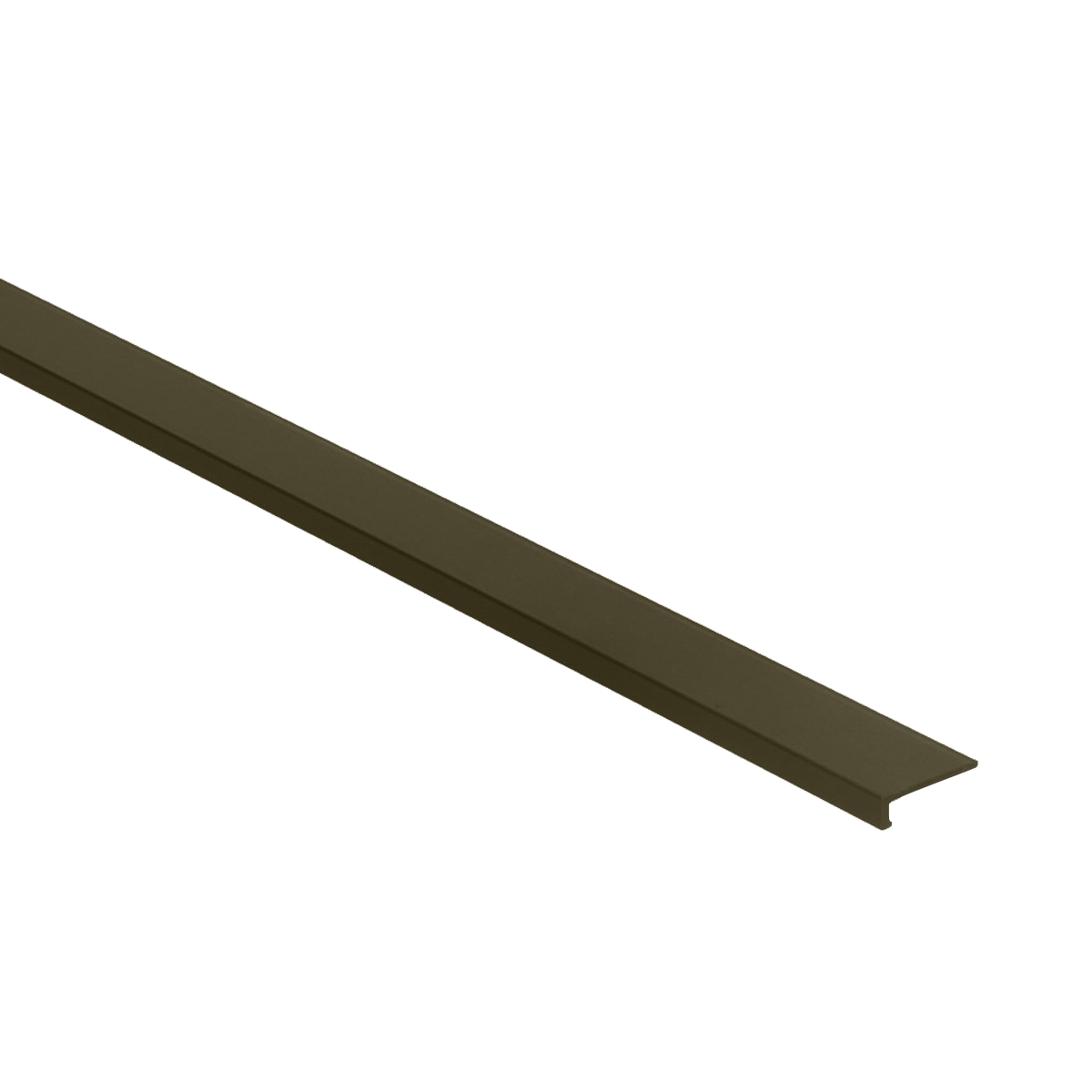 Hoeklijn zelfklevend PVC klik 6x21mm brons 3m